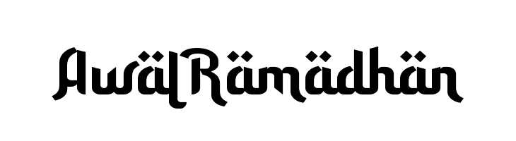Awal Ramadhan  font caratteri gratis