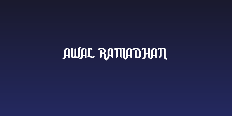 Awal Ramadhan Social Header
