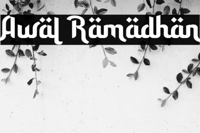 Awal Ramadhan Font examples