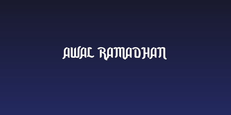 Awal Ramadhan Social Header