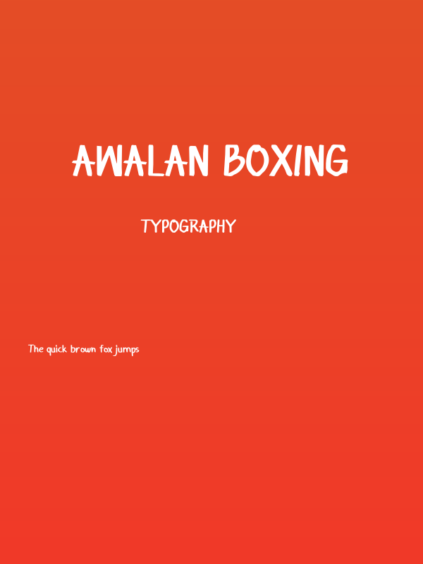 Awalan Boxing Poster