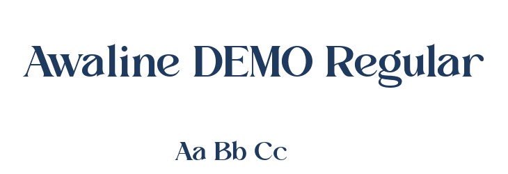 Awaline DEMO Regular Font Preview