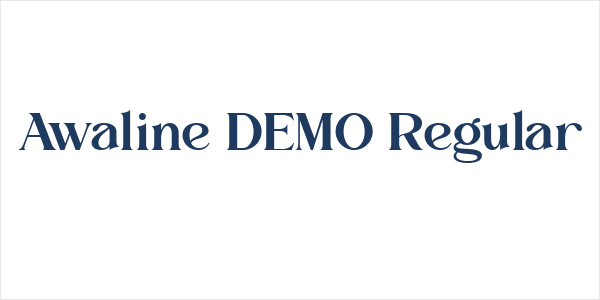 Awaline DEMO Regular Logo