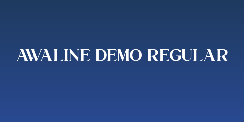 Awaline DEMO Regular Social Header
