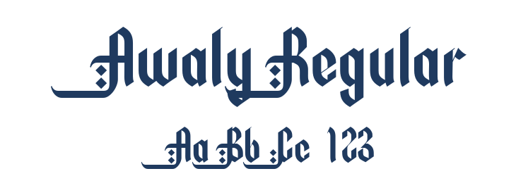 Awaly Regular Font Preview