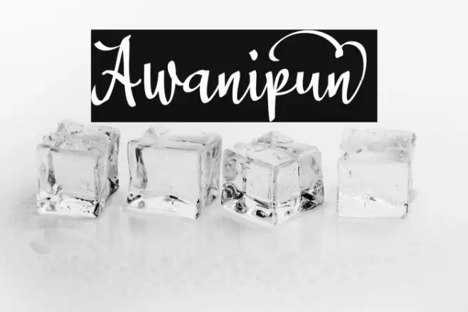 Awanipun_ Font examples