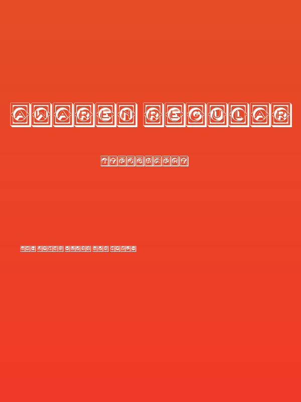 Awaren Regular Poster