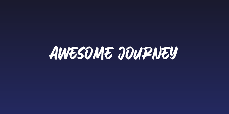 AweSomE JouRneY Social Header
