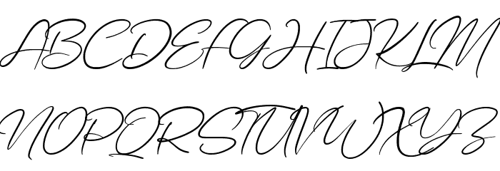 Awejatty Font UPPERCASE