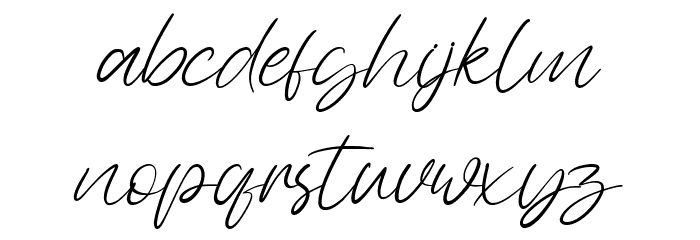 Awejatty Font LOWERCASE