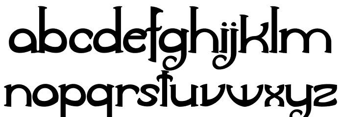 Awelita Font LOWERCASE