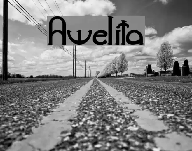 Awelita Font examples