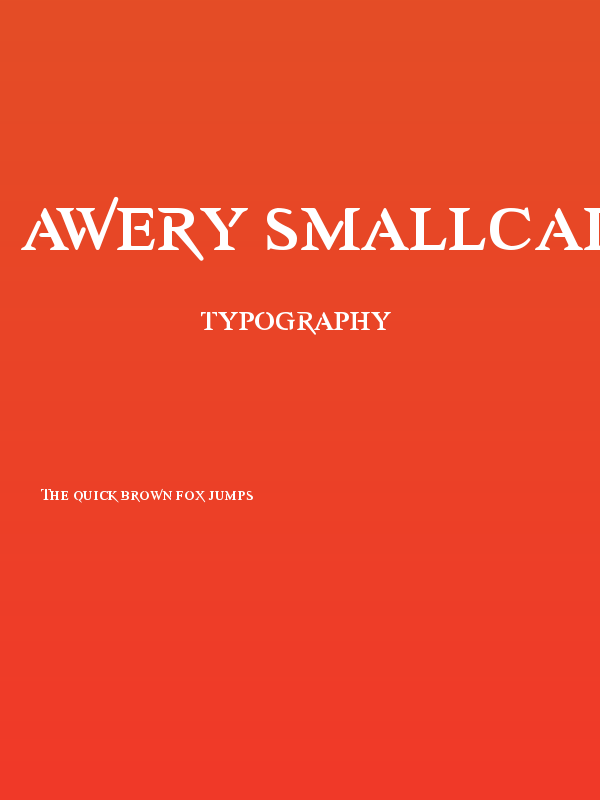 Awery SmallCaps Poster