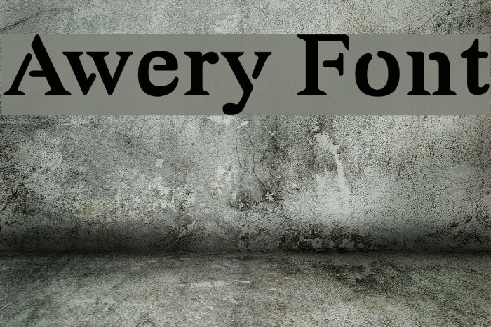 Awery Font examples