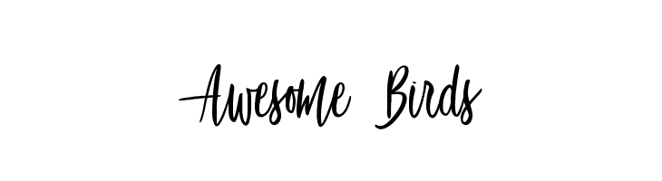 Awesome Birds Font