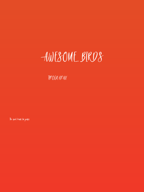 Awesome Birds Poster