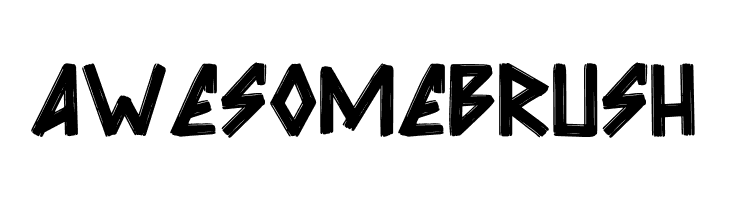 Awesome Brush  Frei Schriftart Herunterladen