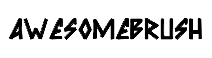 Awesome Brush  Free Fonts Download