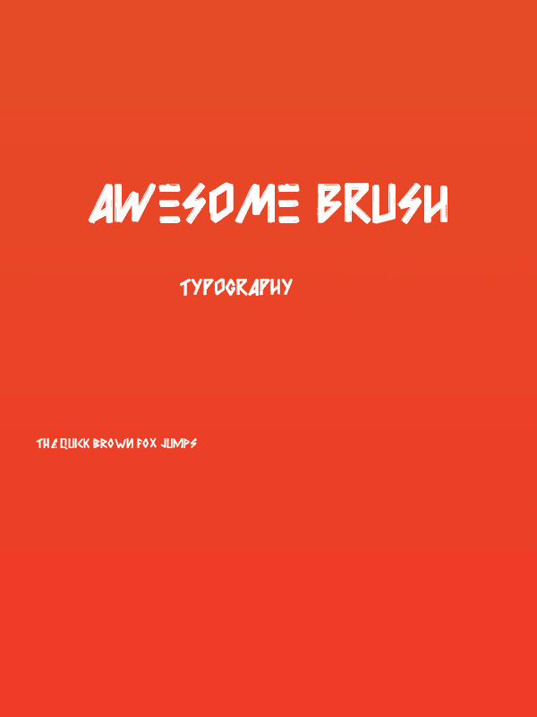 Awesome Brush Poster