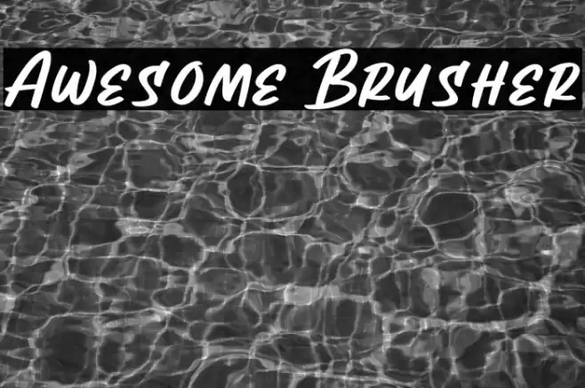 Awesome Brusher Caratteri examples