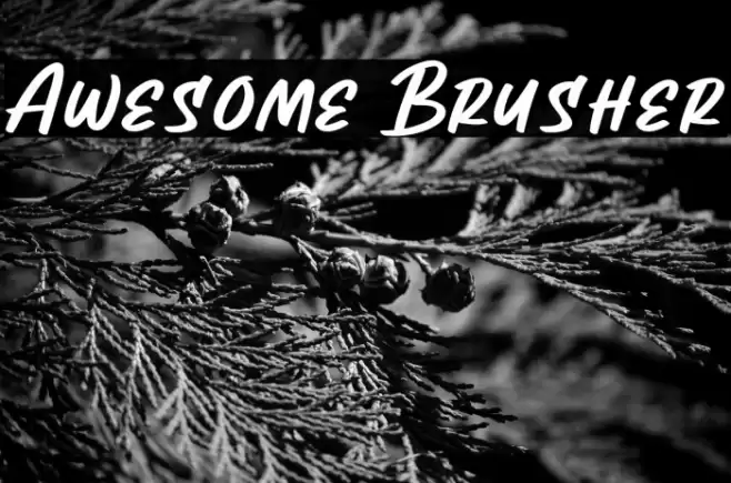 Awesome Brusher Caratteri examples