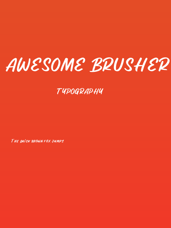 Awesome Brusher Poster