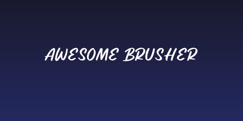 Awesome Brusher Social Header