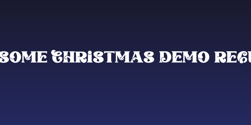 Awesome Christmas Demo Regular Social Header