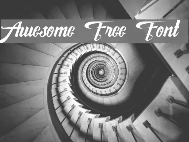 Awesome Free Font Font examples