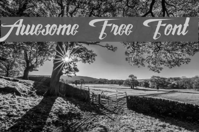 Awesome Free Font Font examples