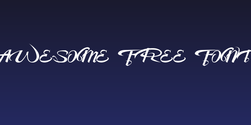 Awesome Free Font Social Header