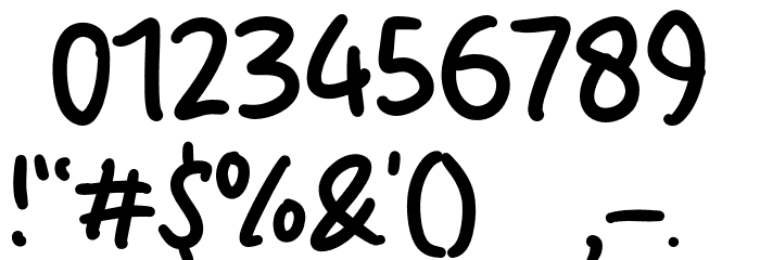 Awesome Friday Font OTHER CHARS