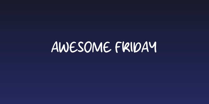 Awesome Friday Social Header