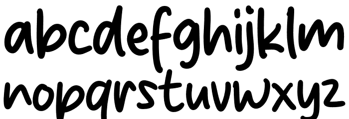 Awesome Friday Font LOWERCASE