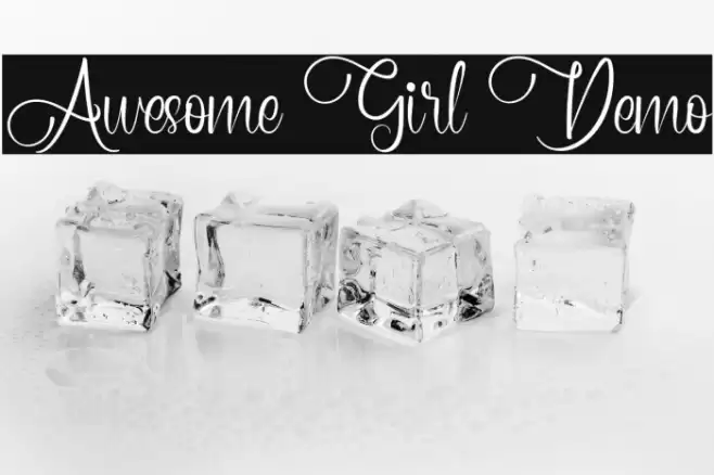 Awesome Girl Demo Font examples