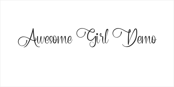 Awesome Girl Demo Logo