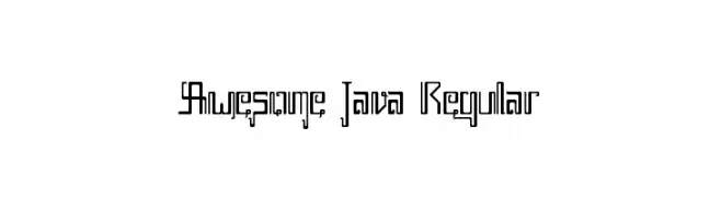 Awesome Java Regular  フリーフォントのダウンロード