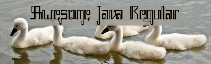 Awesome Java Regular Schriftart examples