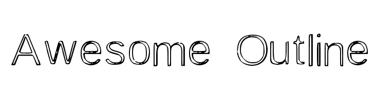Awesome Outline  Fuentes Gratis Descargar