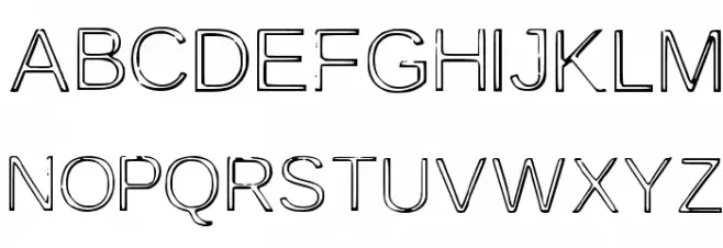 Awesome Outline Font Litere mari