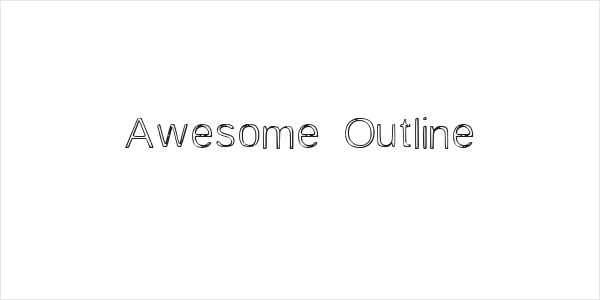 Awesome Outline Logo