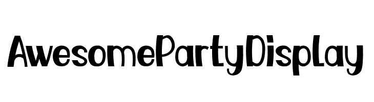 Awesome Party Display  Descarca Fonturi Gratis