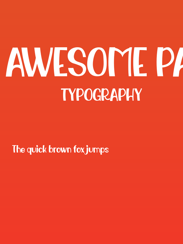 Awesome Party Display Poster