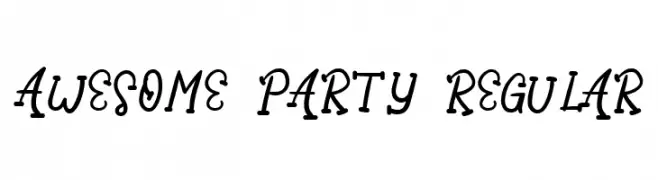 Awesome Party Regular  les polices de caractères gratuit tlcharger