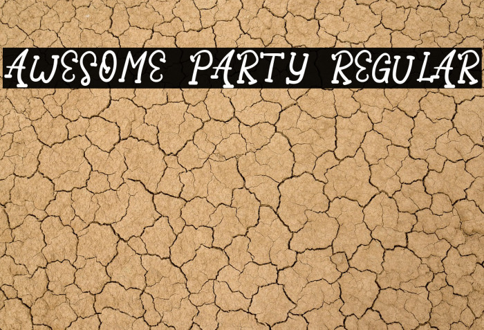 Awesome Party Regular Example 1