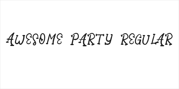 Awesome Party Regular Logo