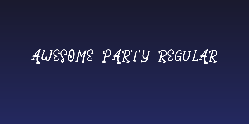 Awesome Party Regular Social Header