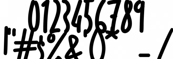 Awesome Quote Font OTHER CHARS