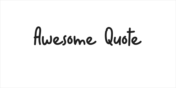 Awesome Quote Logo