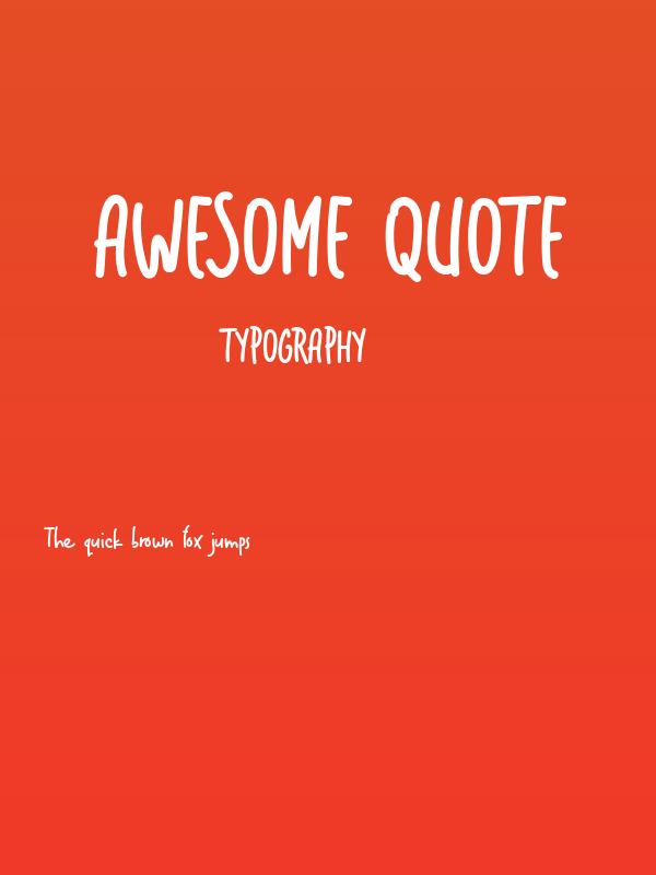 Awesome Quote Poster